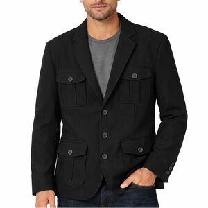 Structure Men’s‎ Peacoat Wool Blend Blazer Size Medium